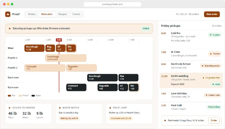 Proof sample app, finished screen